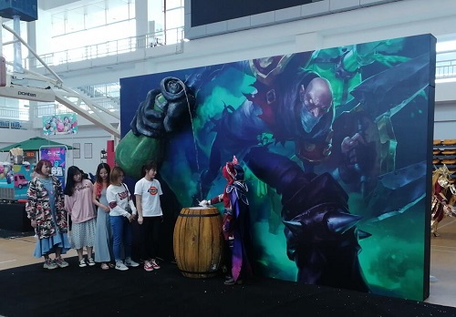 英雄联盟文化背景墙制作